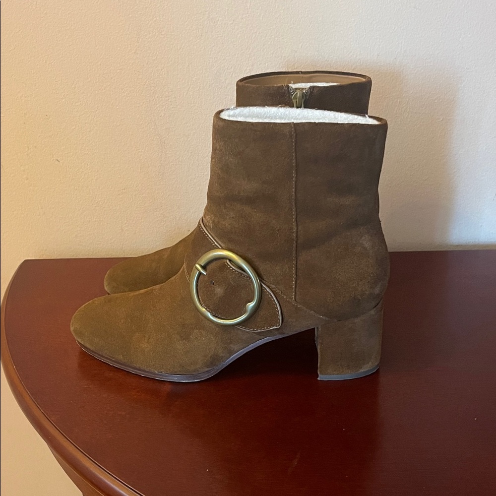 Maddie Suede Buckled Booties by Polo Ralph Lauren - Picture 4 of 11